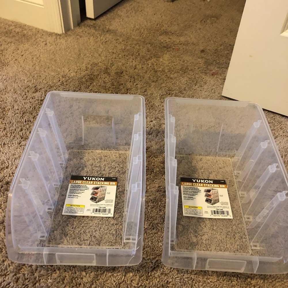 Clear Stackable Storage Bins - Picture 5 of 7